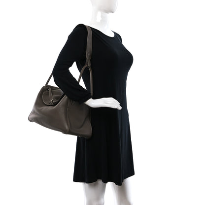Hermes Taurillon Clemence Lindy 30 Etoupe 2 of 14