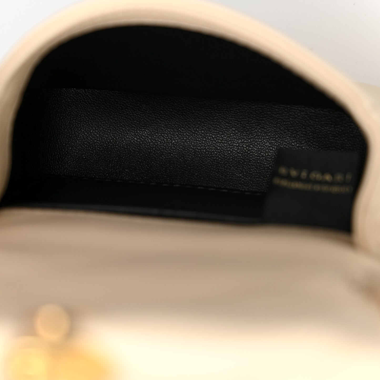 Calfskin Serpenti Cabochon Micro Bag Ivory Opal