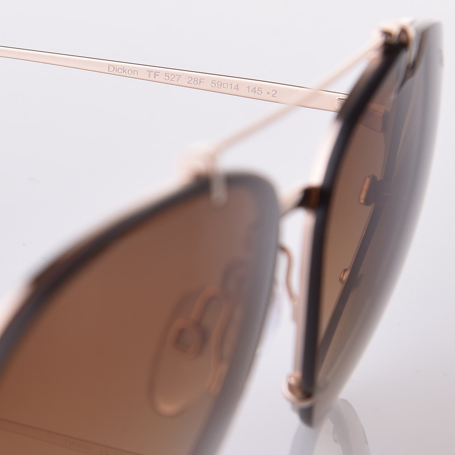Tom Ford Oval Dickon Sunglasses TF 527 Brown 4 of 7