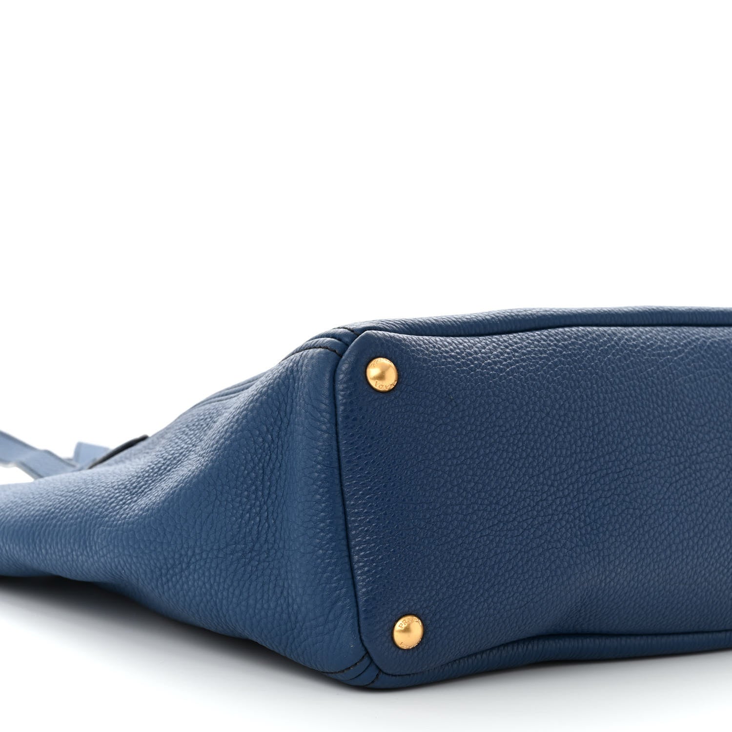 Prada Vitello Daino Side Pocket Tote Bluette 9 of 11