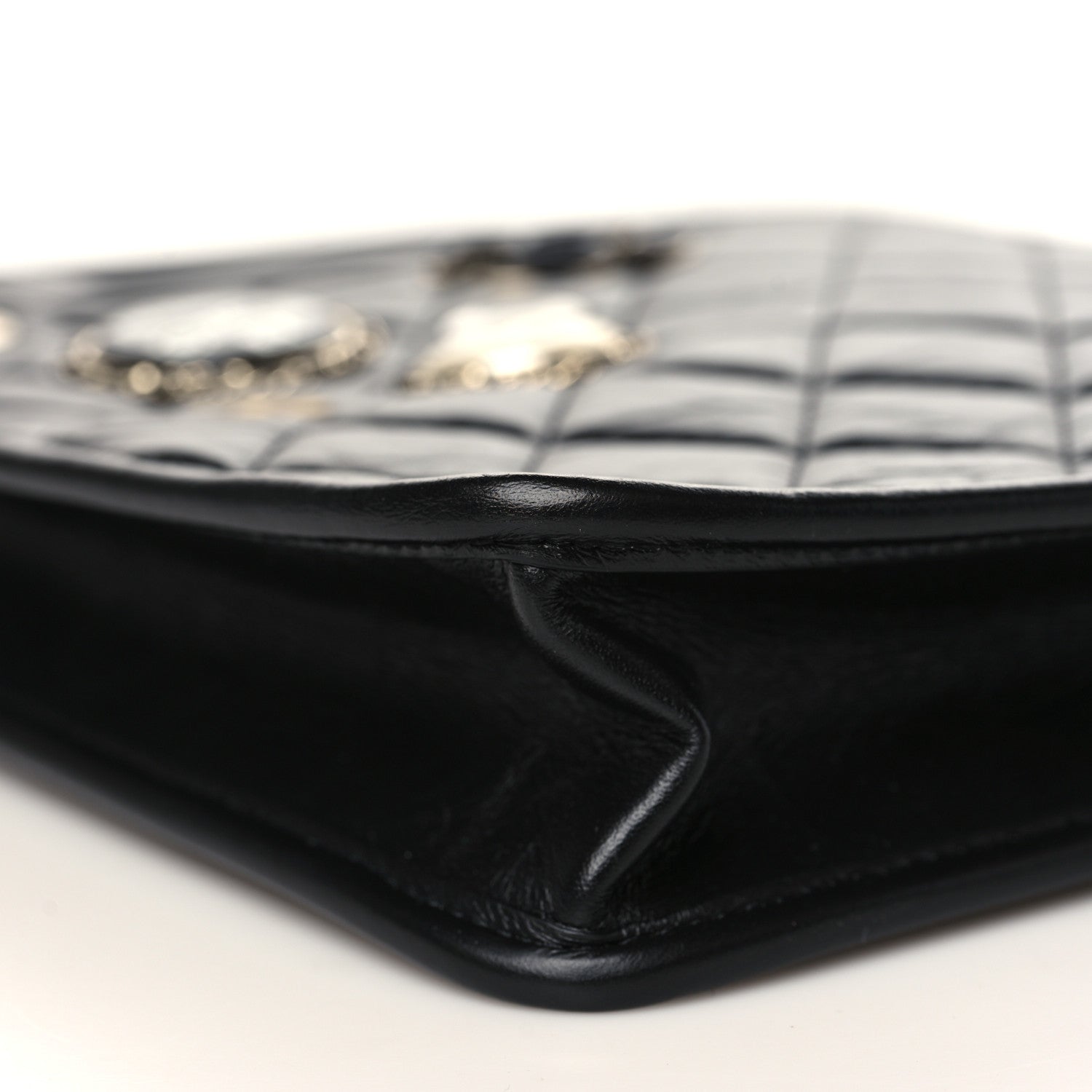 Chanel Aged Calfskin Small Charms Shopping Bag Black 7 of 8