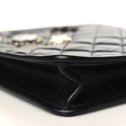 Chanel Aged Calfskin Small Charms Shopping Bag Black 7 of 8