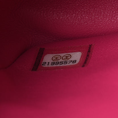 Chanel Lambskin Quilted Mini Square Flap Fuchsia 8 of 9