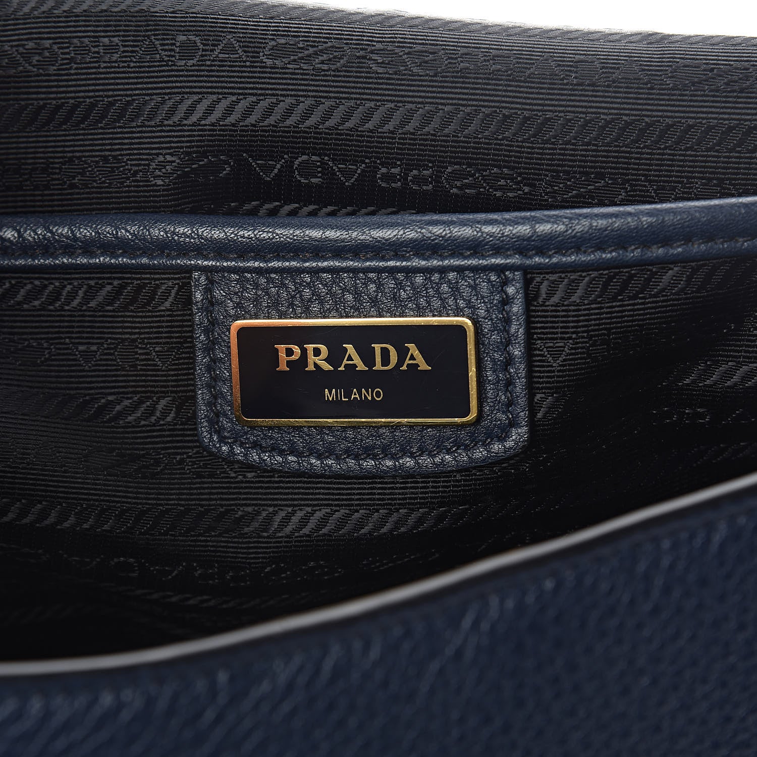 Prada Vitello Phenix Crossbody Bag Baltico 6 of 10