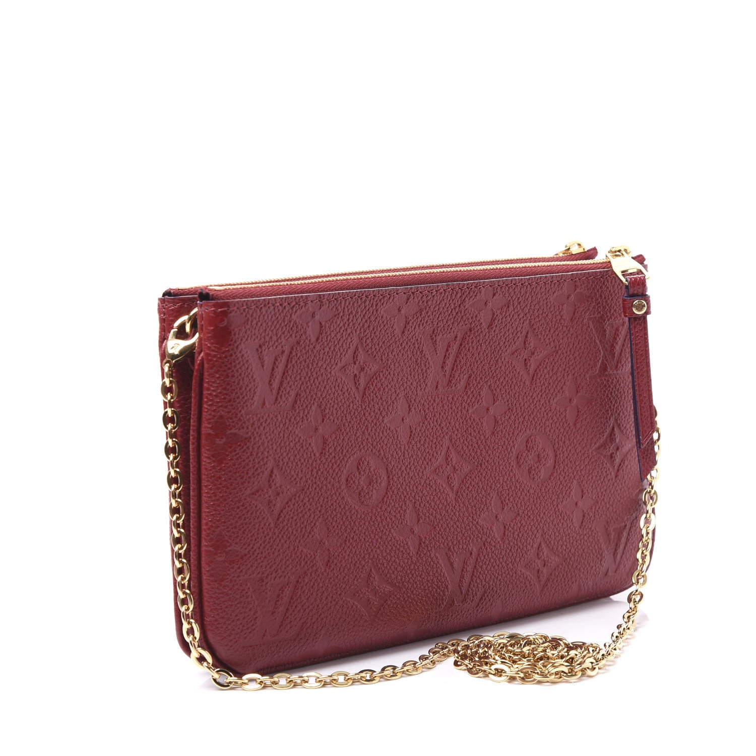 Louis Vuitton Empreinte Double Zip Pochette Cherry Berry 2 of 11