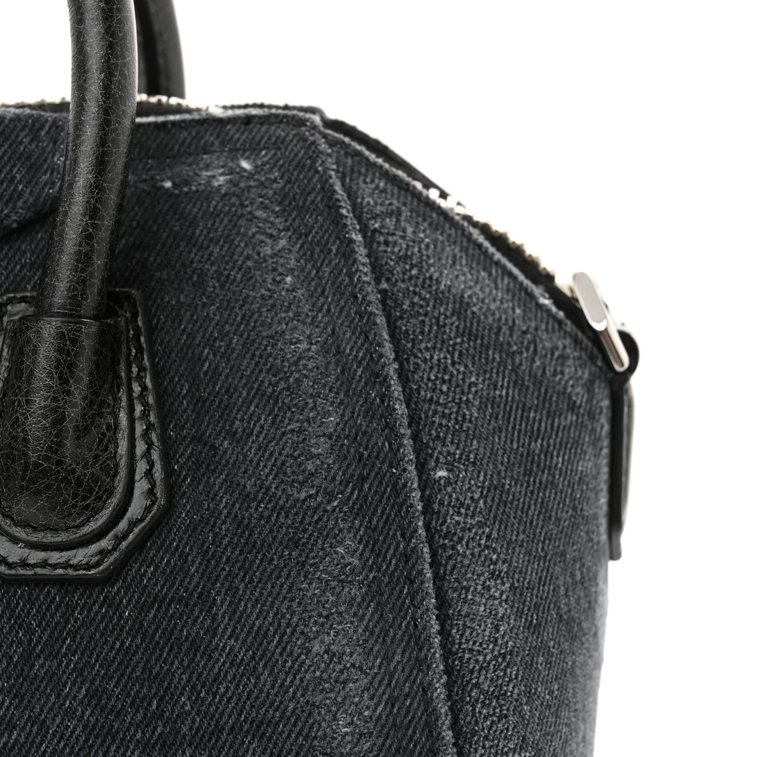 Givenchy Washed Denim Mini Antigona Shoulder Bag Black 12 of 13