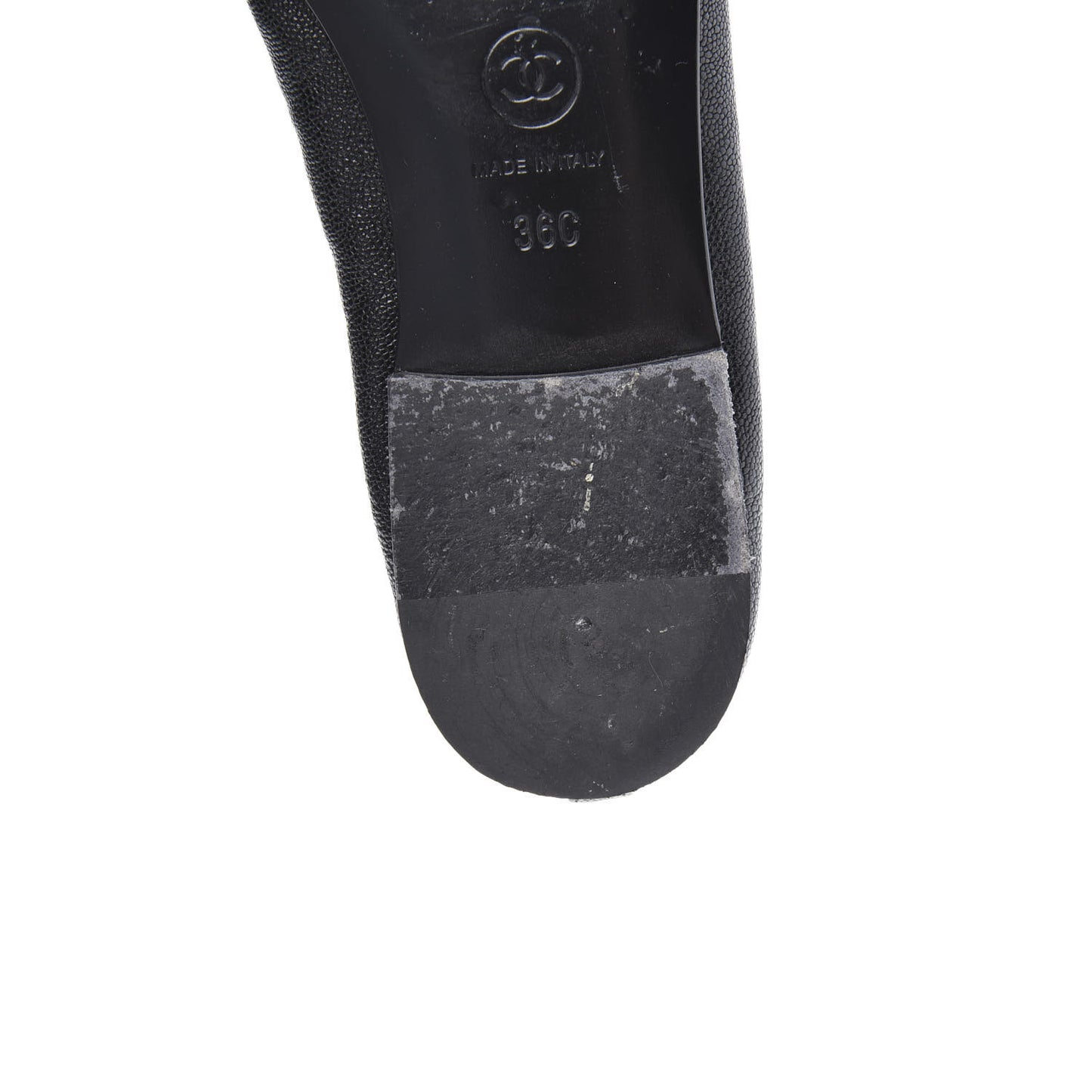 Caviar CC Cap Toe Ballerina Flats 36 Black