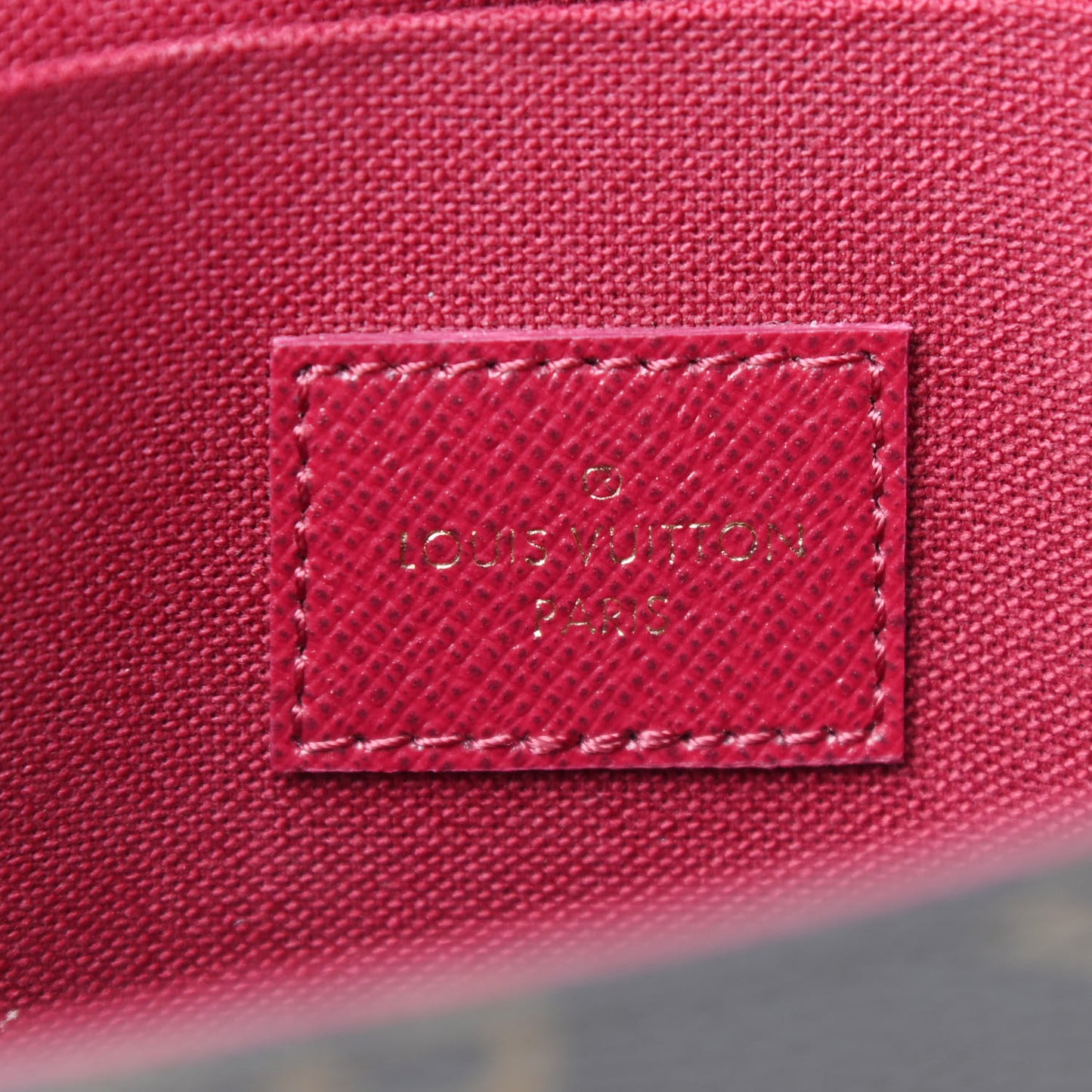 Monogram Pochette Felicie Chain Wallet Fuchsia