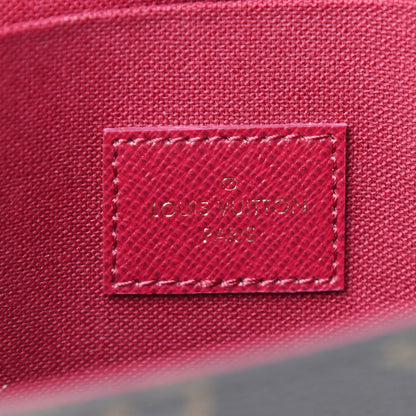 Louis Vuitton Monogram Pochette Felicie Chain Wallet Fuchsia 7 of 12