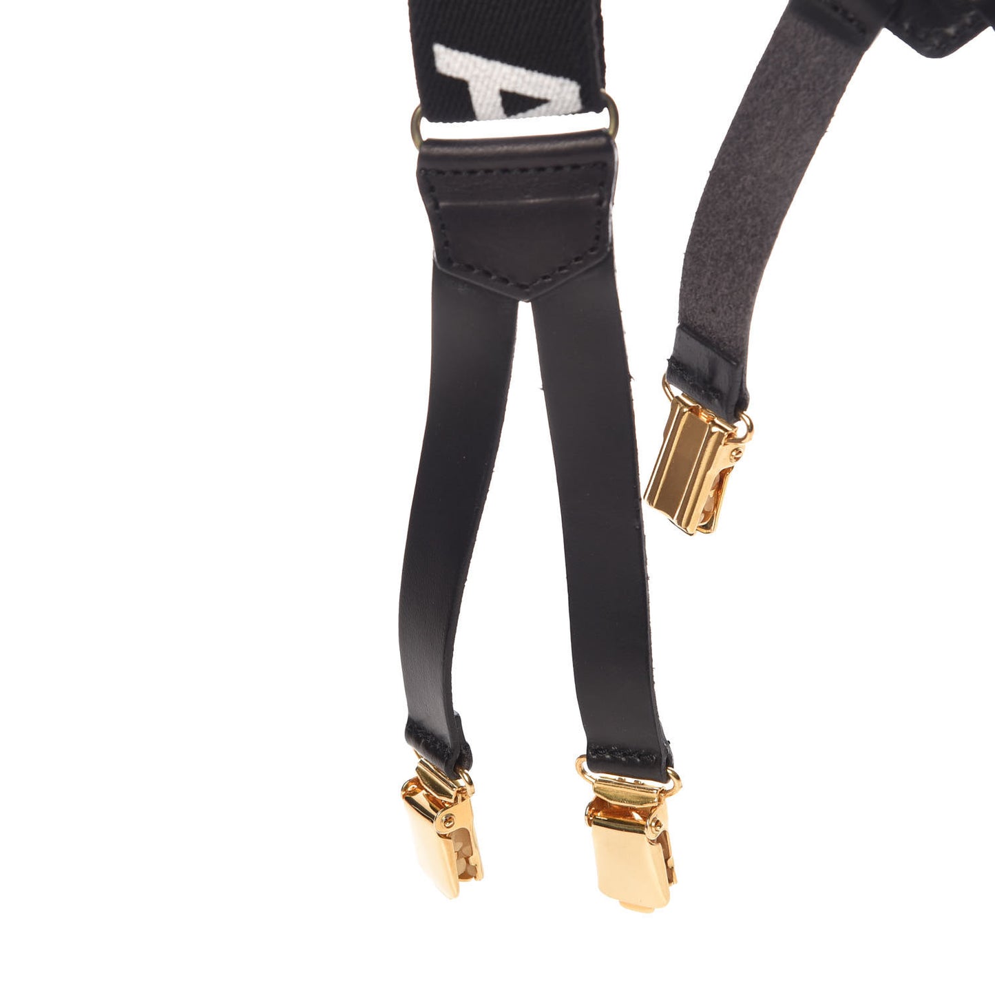 Logo Suspenders Black White