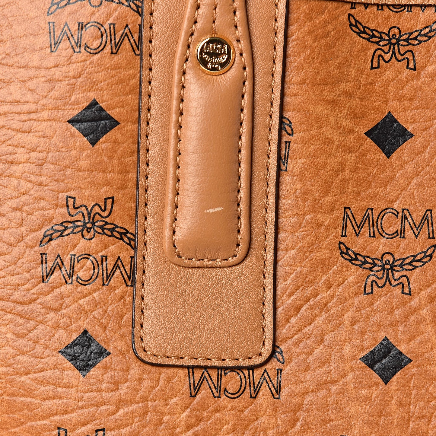 Visetos Large Liz Reversible Shopper Tote Cognac