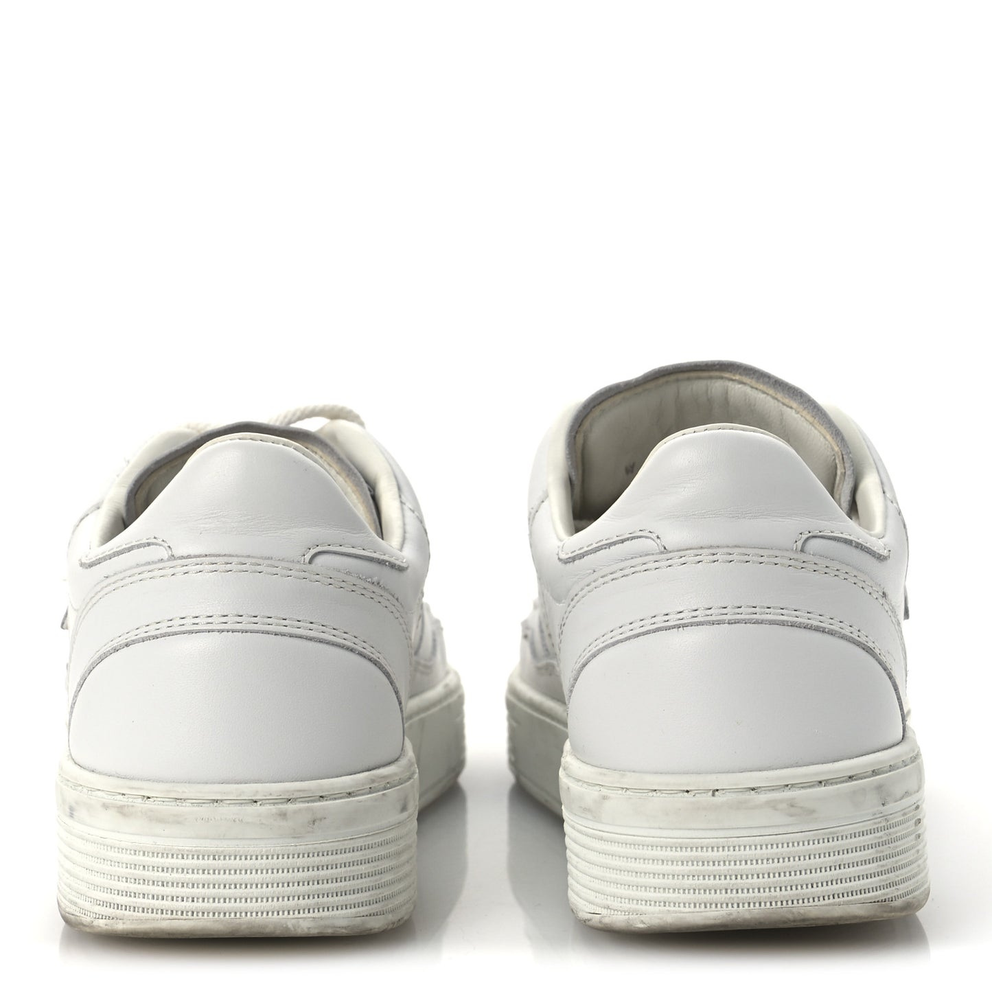 Calfskin Womens CC Sneakers 39.5 White