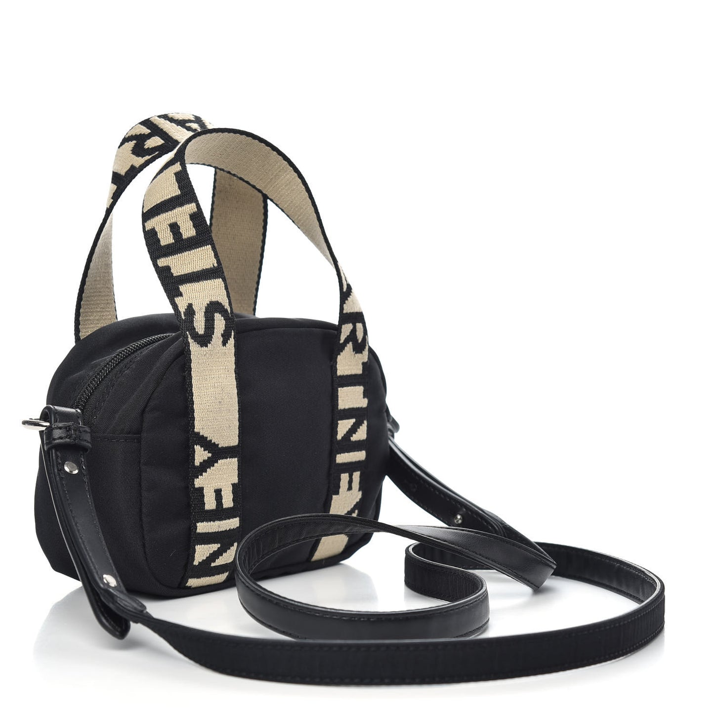 Eco Nylon Mini Boston Crossbody Bag Black