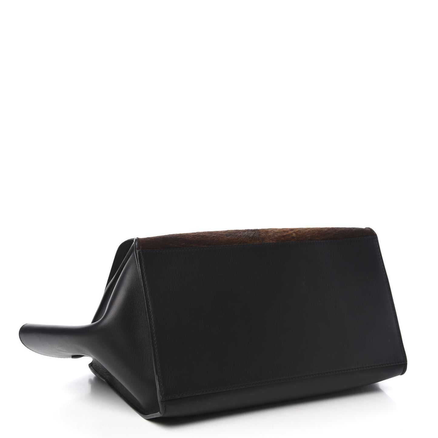 Shaded Pony Hair Calfskin Medium Trapeze Brown