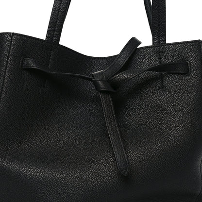Celine Soft Grained Calfskin Small Belt Cabas Phantom Black 7 of 9