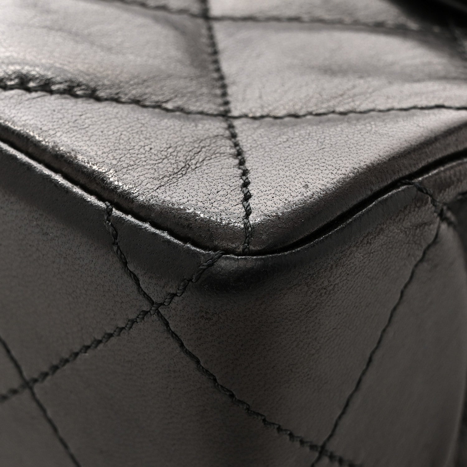 Chanel Lambskin Quilted Medium Single Flap Black 12 of 14