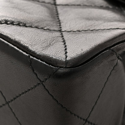 Chanel Lambskin Quilted Medium Single Flap Black 12 of 14