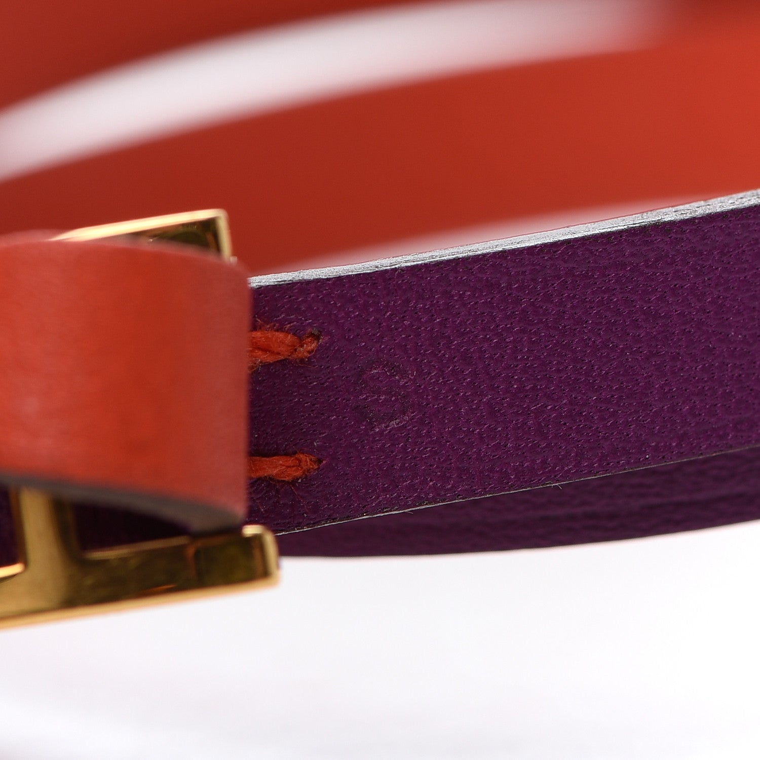Hermes Swift Behapi Double Tour Bracelet S Anemone Capucine 4 of 5