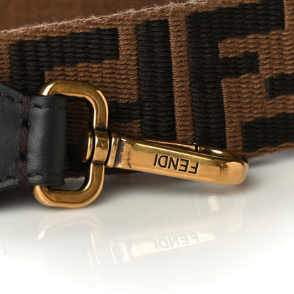 Fendi Ribbon Vitello Century FF 1974 Flat Studded Strap You Fango Marrone Ebano 4 of 7
