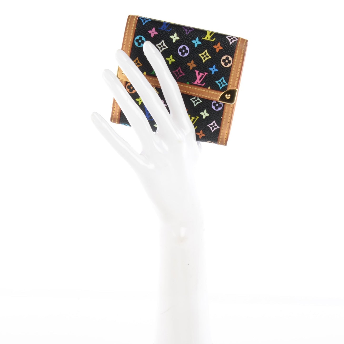 Monogram Multicolor Porte-Monnaie Billets Wallet Black