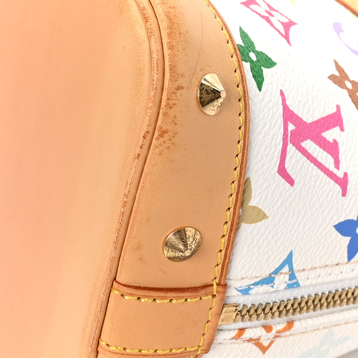 Monogram Multicolor Alma PM White
