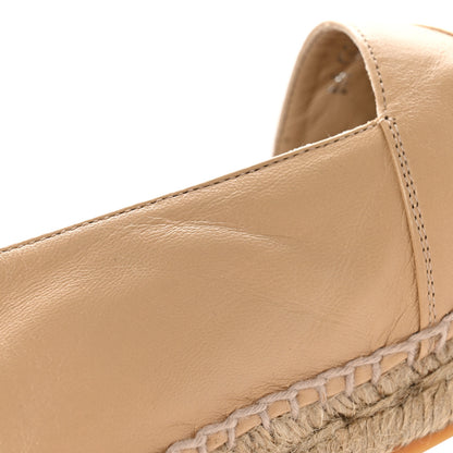 Chanel Lambskin CC Espadrilles 40 Beige Black 9 of 13