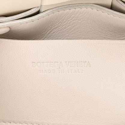 Bottega Veneta Lambskin Maxi Intrecciato Extra Mini Cassette Crossbody Bag White 6 of 9