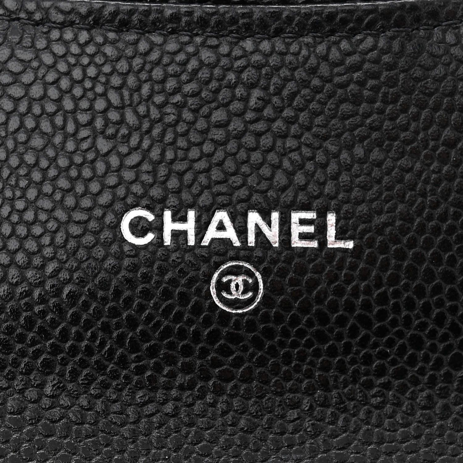 Chanel Caviar Quilted Flap Card Holder On Chain Black 6 of 13