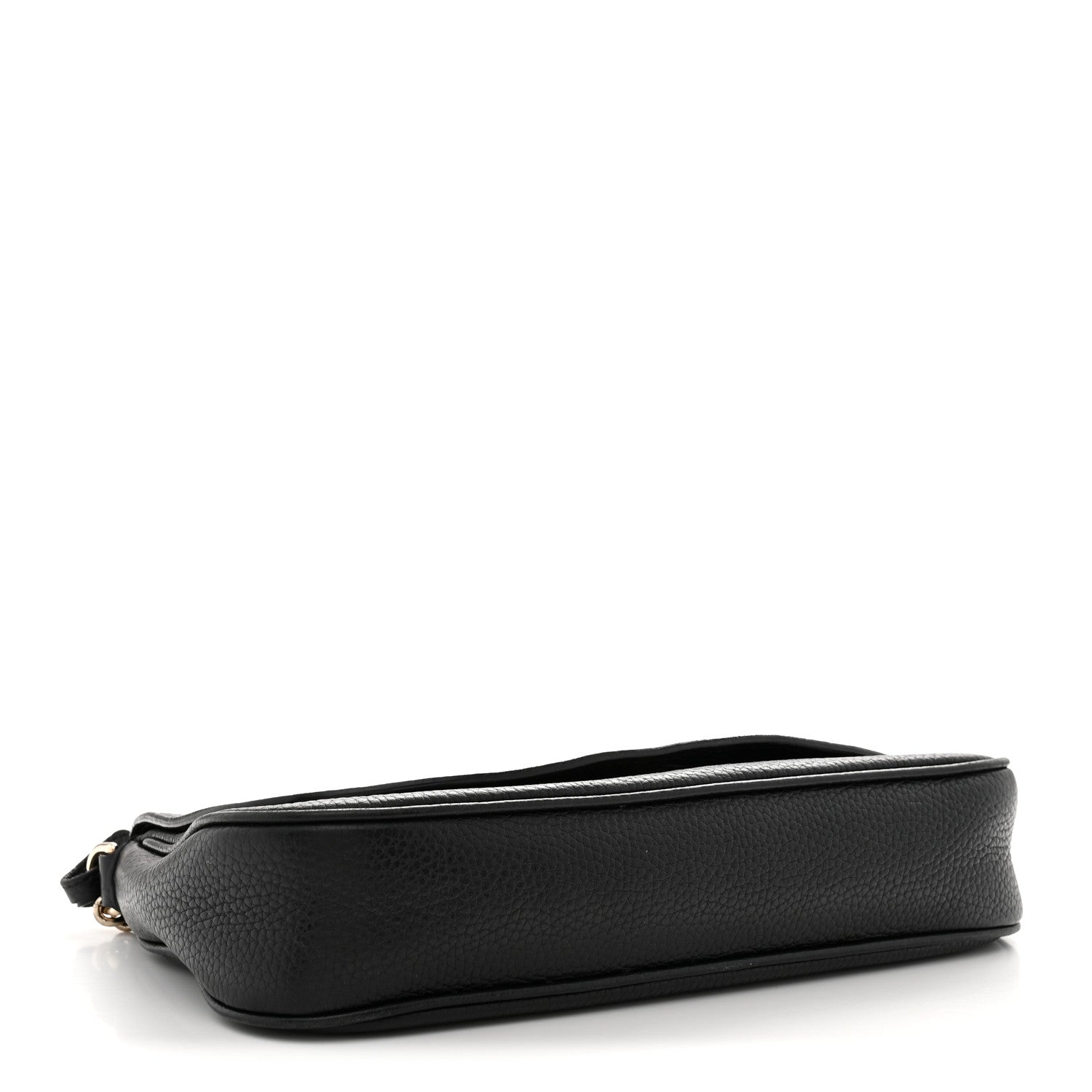 Gucci Pebbled Calfskin Medium Soho Flap Crossbody Black 4 of 13