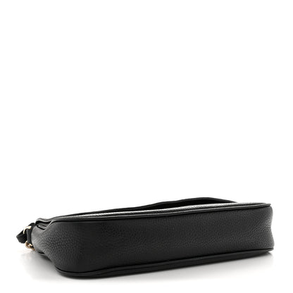 Gucci Pebbled Calfskin Medium Soho Flap Crossbody Black 4 of 13
