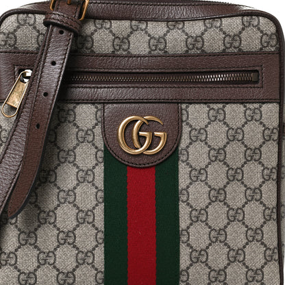 Gucci GG Supreme Monogram Web Small Ophidia Messenger Bag Brown 9 of 13