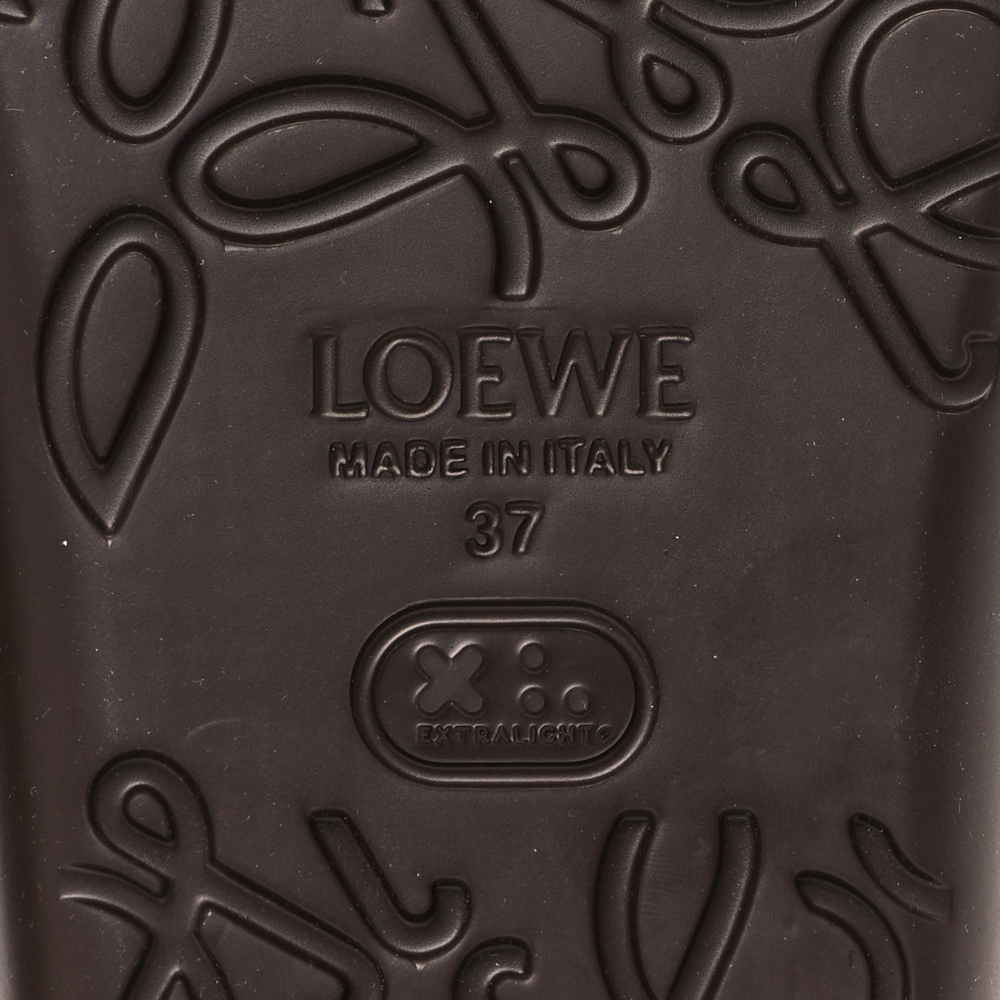 Foam Rubber Paula's Ibiza Pebble Toe Post Sandals 36 Shitake