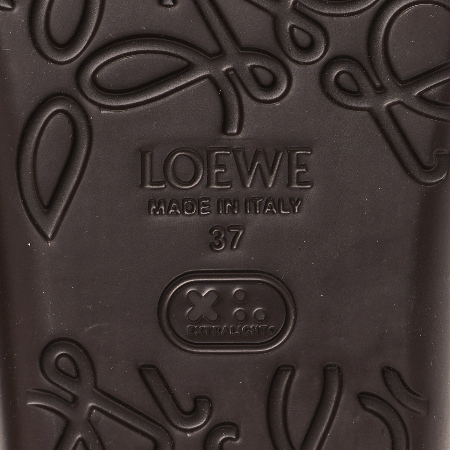 Loewe Foam Rubber Paula's Ibiza Pebble Toe Post Sandals 36 Shitake 7 of 8