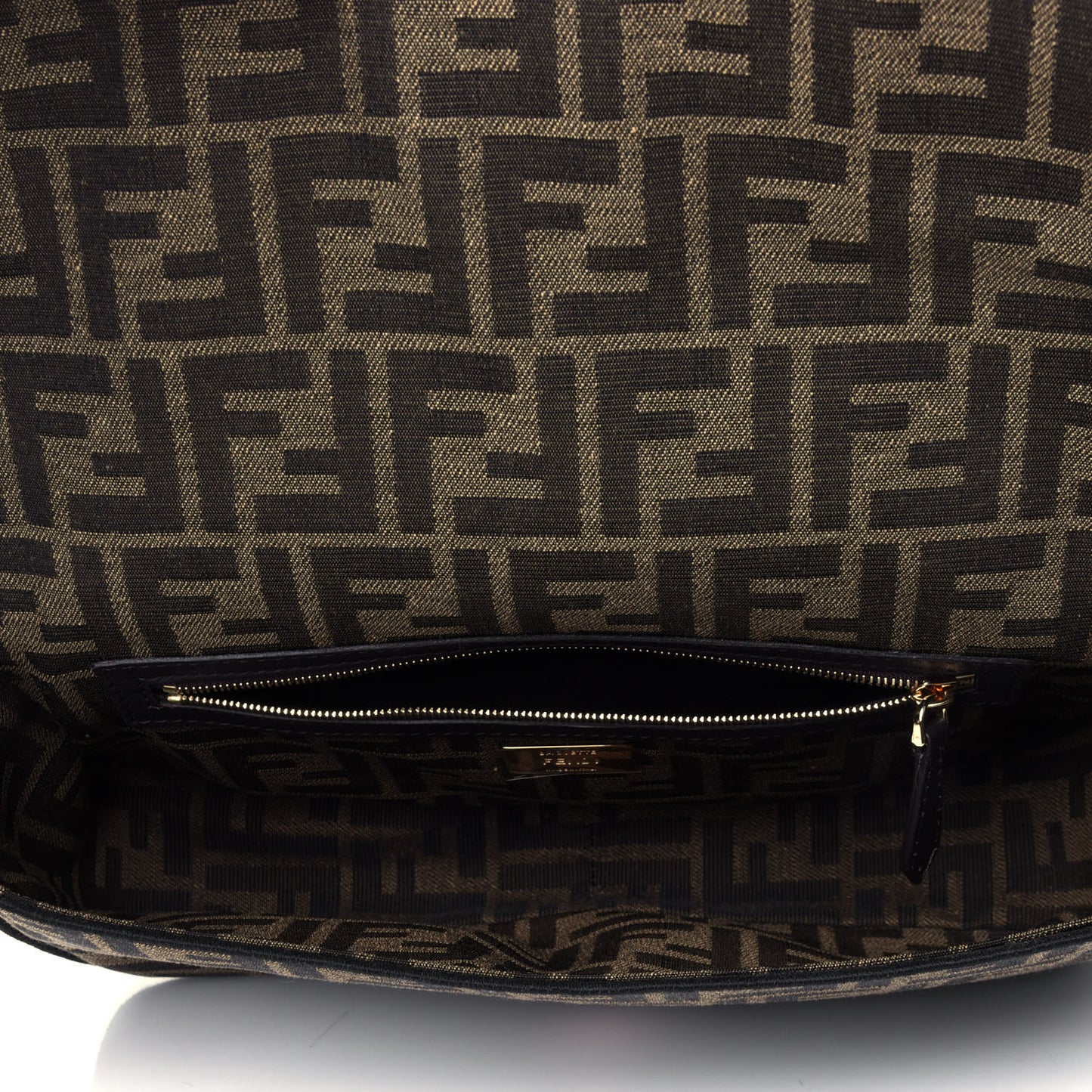 Fabric Jacquard FF 1974 Medium Baguette Tobacco Moro Black