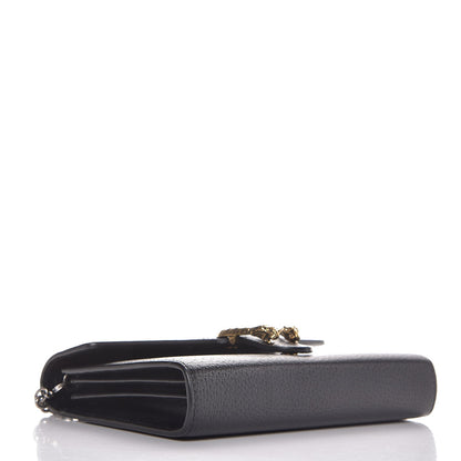 Gucci Calfskin Web Mini Dionysus Chain Wallet Black 4 of 8