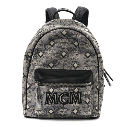 MCM Vintage Jacquard Monogram Backpack Grey 1 of 12