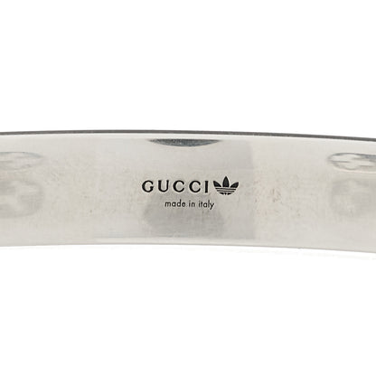 Gucci X ADIDAS Sterling Silver Enamel Cuff Bracelet 18 Yellow Blue 5 of 5