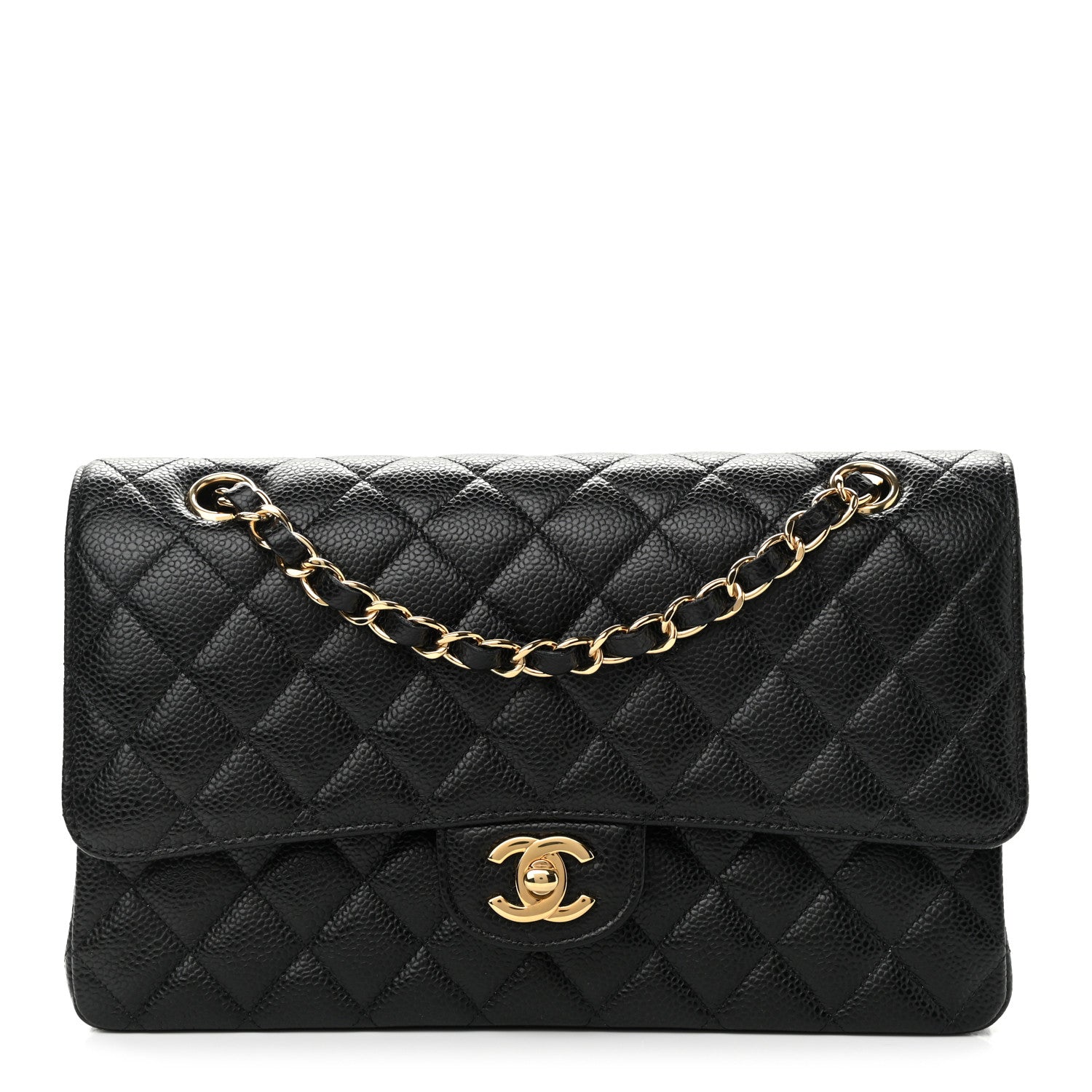 Chanel Caviar Quilted Medium Double Flap Black 1 of 11