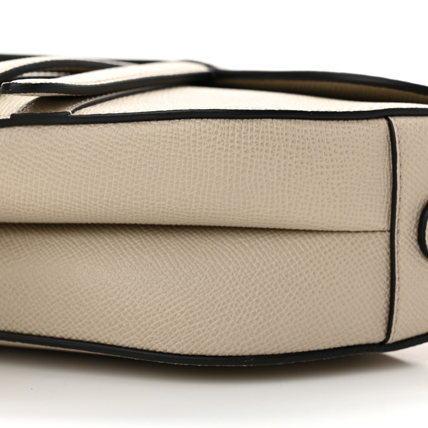 Christian Dior Grained Calfskin Saddle Bag Sable 10 of 10