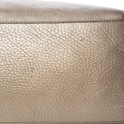 Gucci Metallic Pebbled Calfskin Medium Soho Chain Shoulder Bag Golden Beige 15 of 18