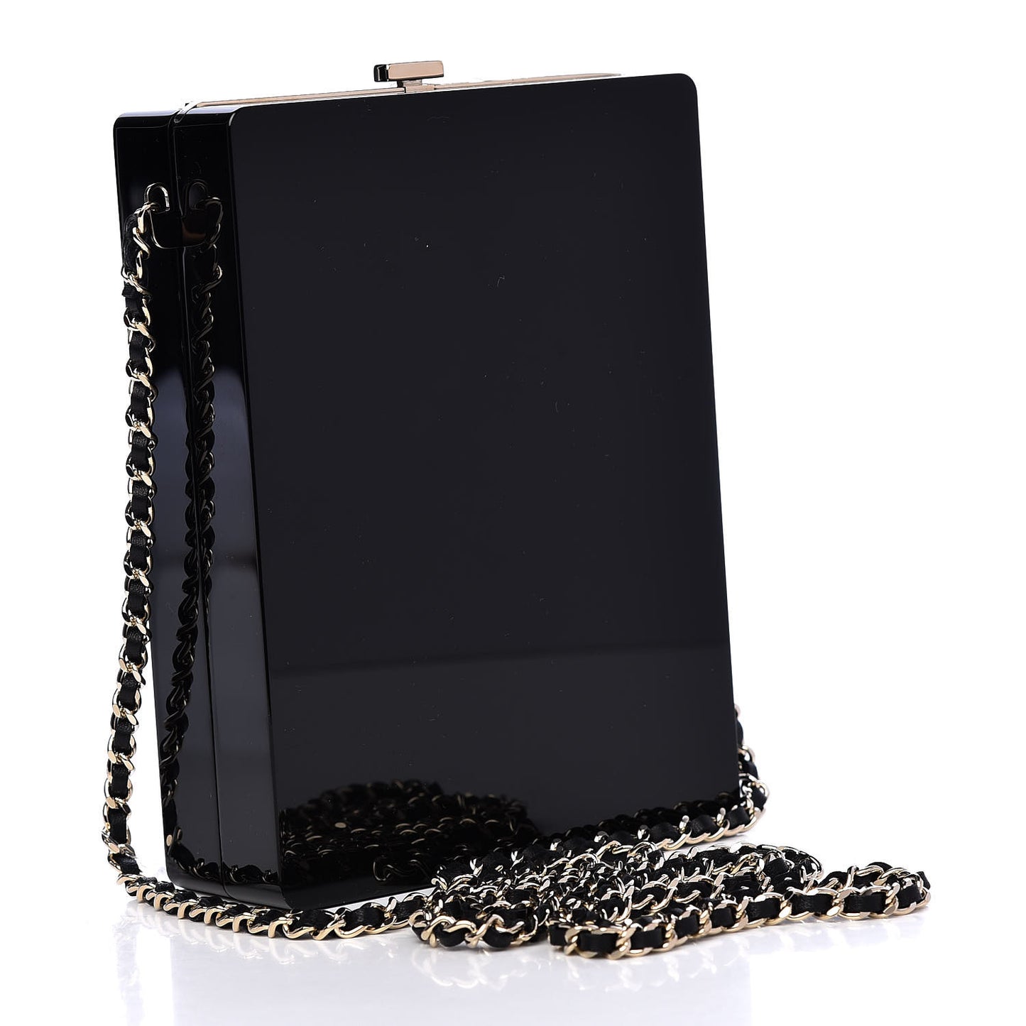 Plexiglass Strass N°5 Minaudiere Black Gold