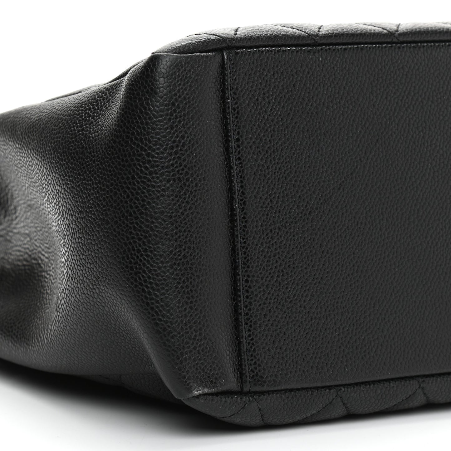 Caviar Quilted Grand Shopping Tote GST Black