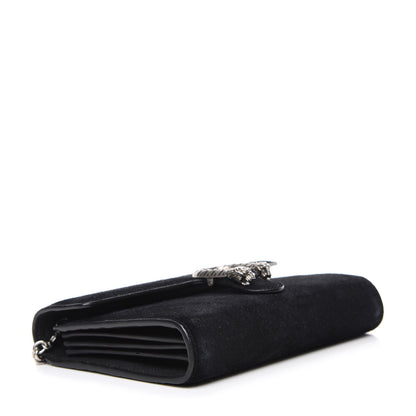 Gucci Suede Mini Dionysus Chain Wallet Black 4 of 11