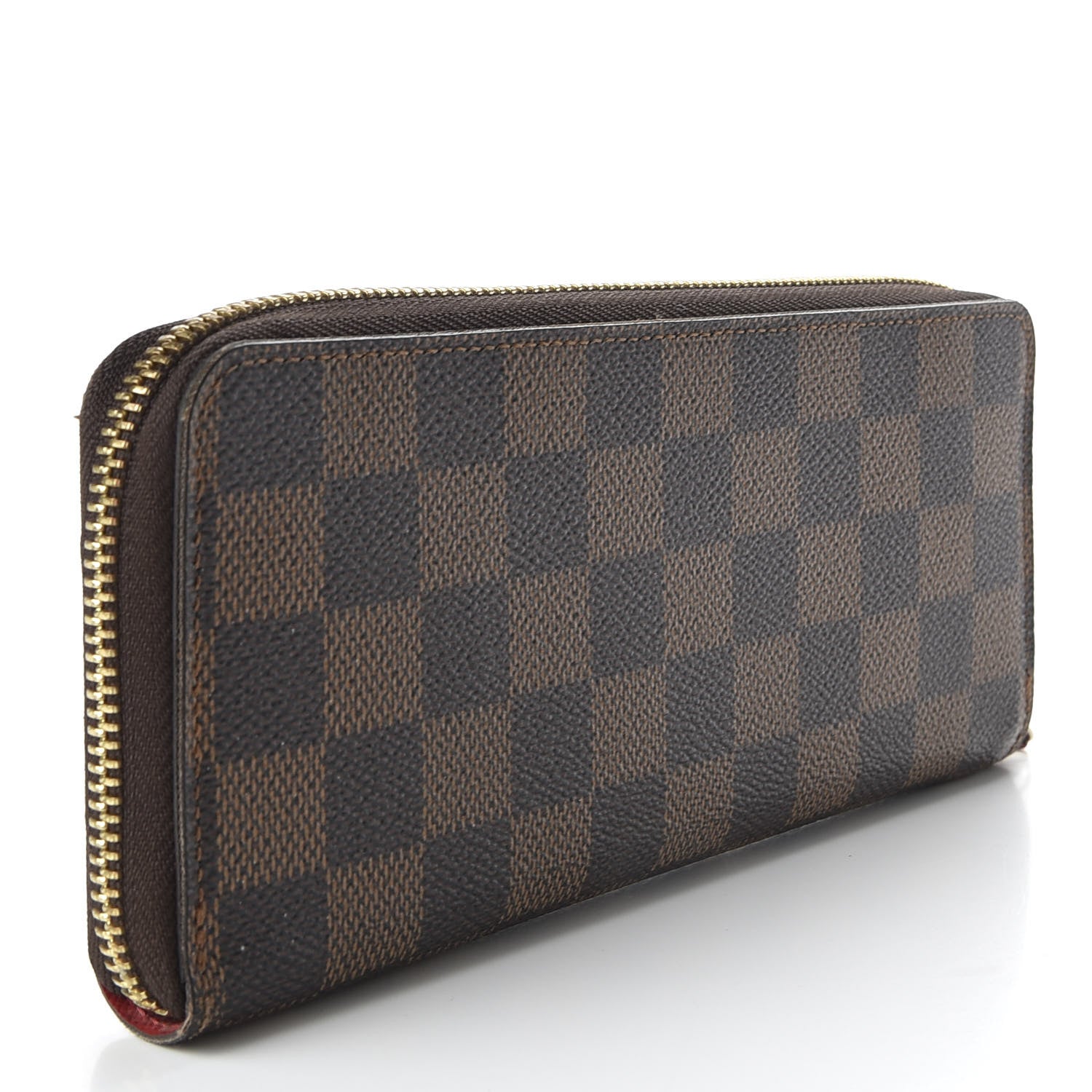 Louis Vuitton Damier Ebene Clemence Wallet Cherry 3 of 7