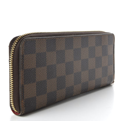 Louis Vuitton Damier Ebene Clemence Wallet Cherry 3 of 7