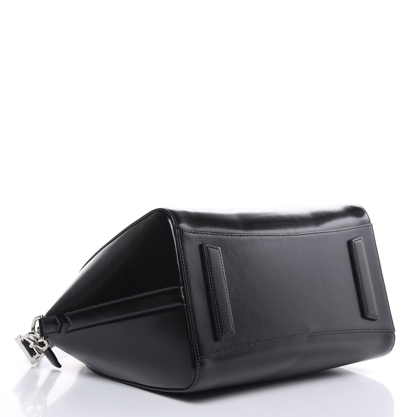 Shiny Lord Calfskin Medium Antigona Black