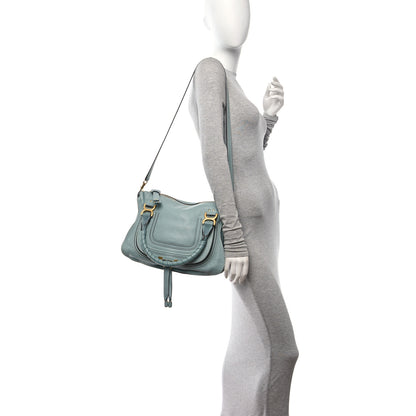 Chloe Calfskin Medium Marcie Satchel Faded Blue 2 of 9