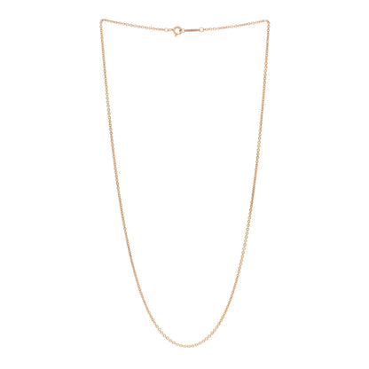 Tiffany 18K Rose Gold Chain Necklace 18" 3 of 4