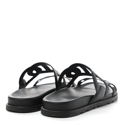 Hermes Nappa Extra Sandals 38 Black 4 of 9