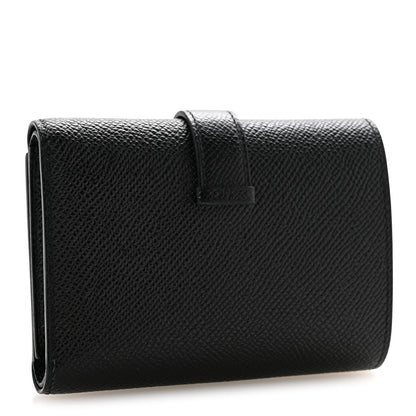 Hermes Epsom Tri-Fold Compact Bearn Wallet Black 3 of 10